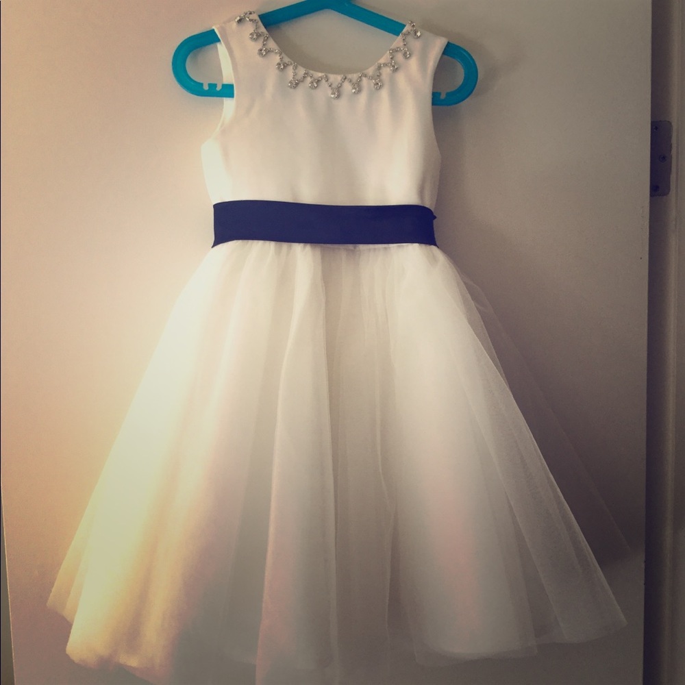 White special occasion dress. Toddler